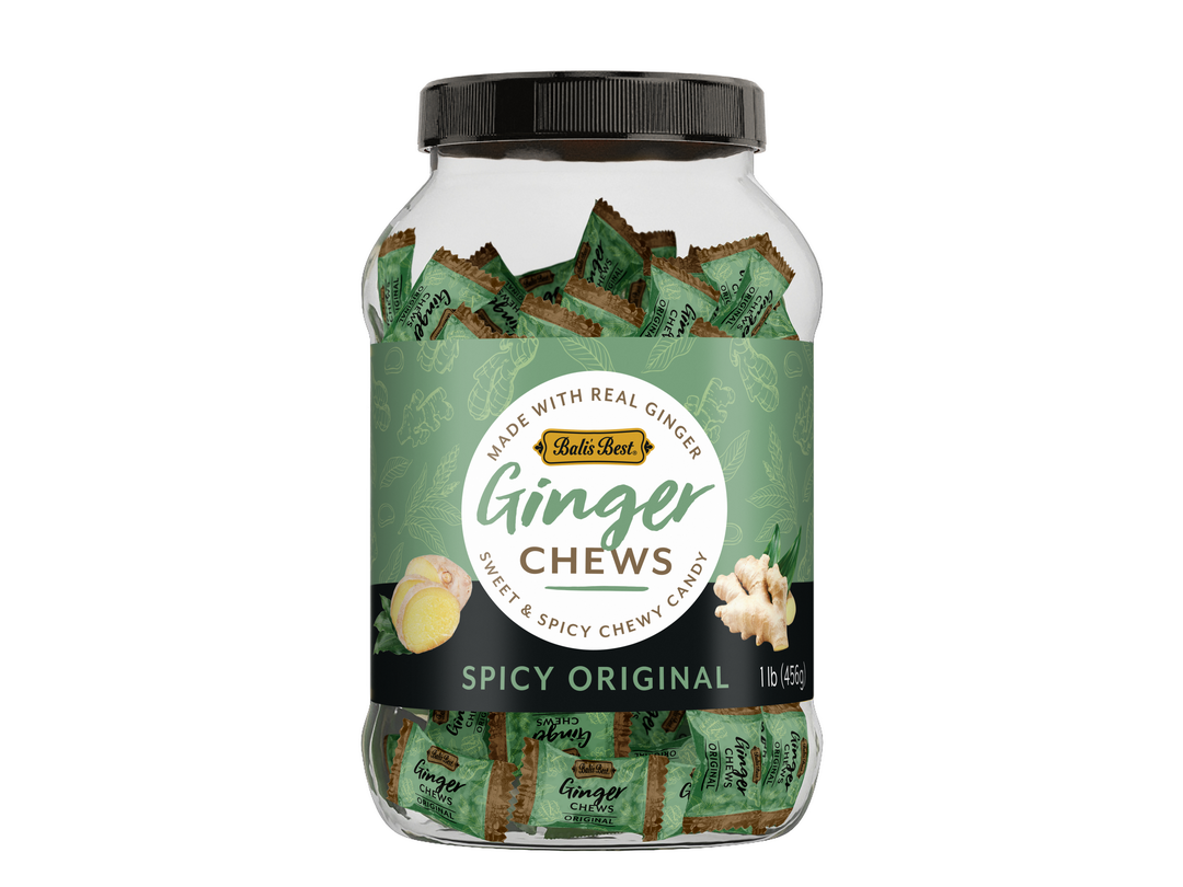 Bali’s Best Ginger Chews – Spicy Original 1 lb Jar