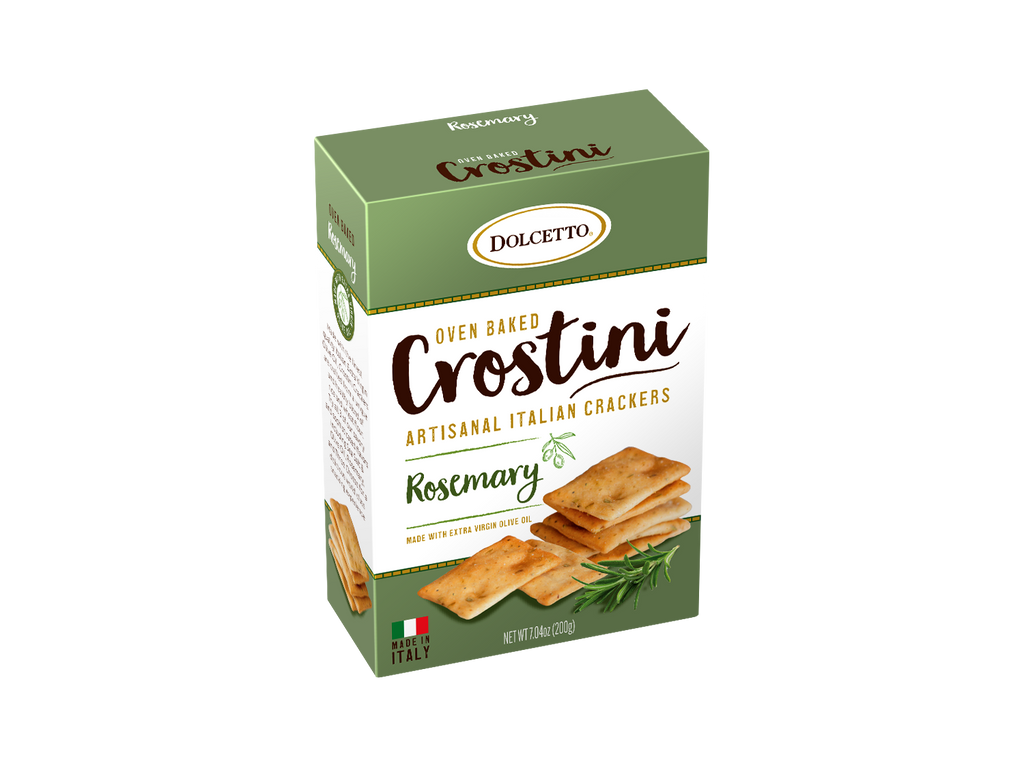 Dolcetto Crostini Crackers – Rosemary 7.05 oz Box