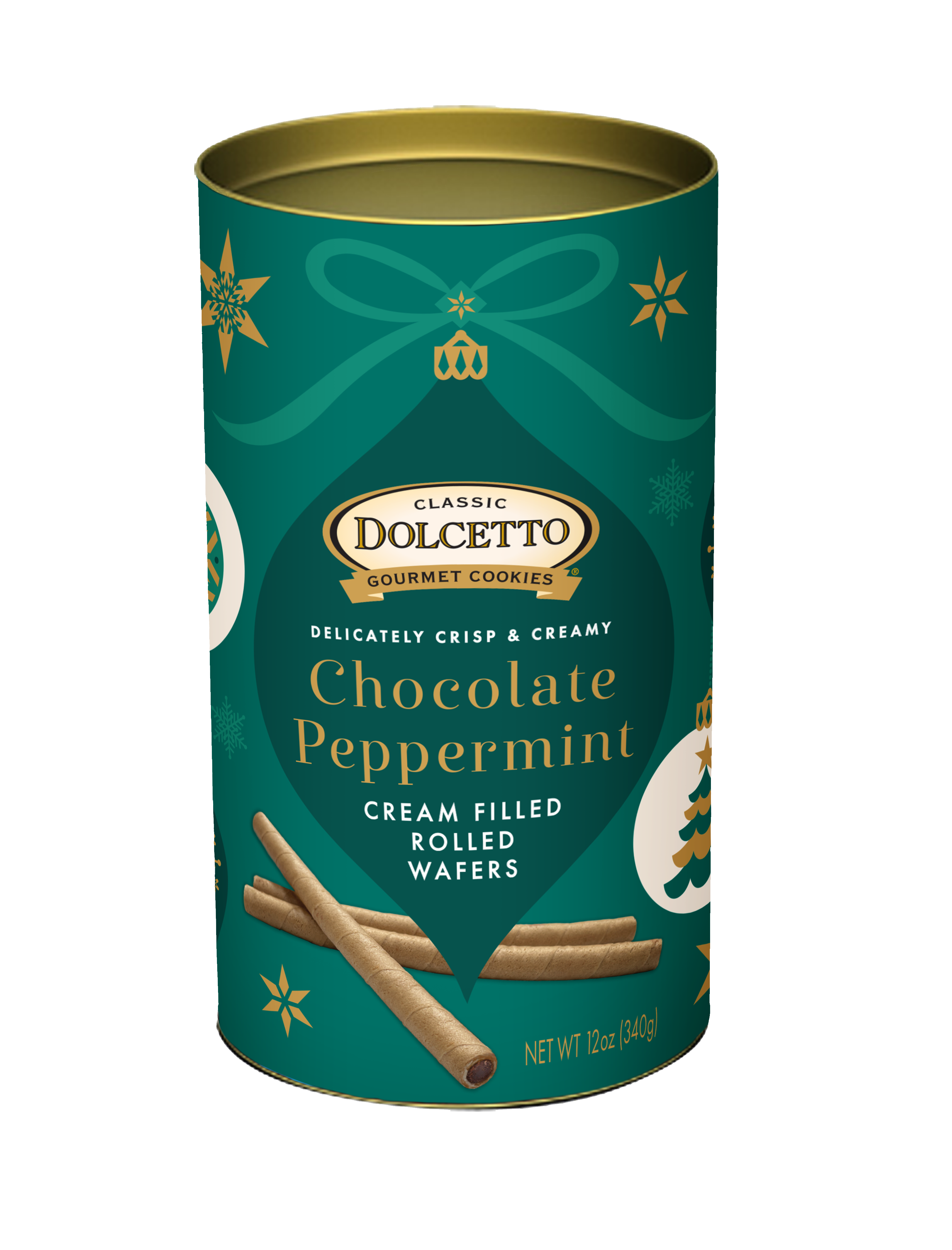 Dolcetto Wafer Rolls - Chocolate Peppermint 12 oz