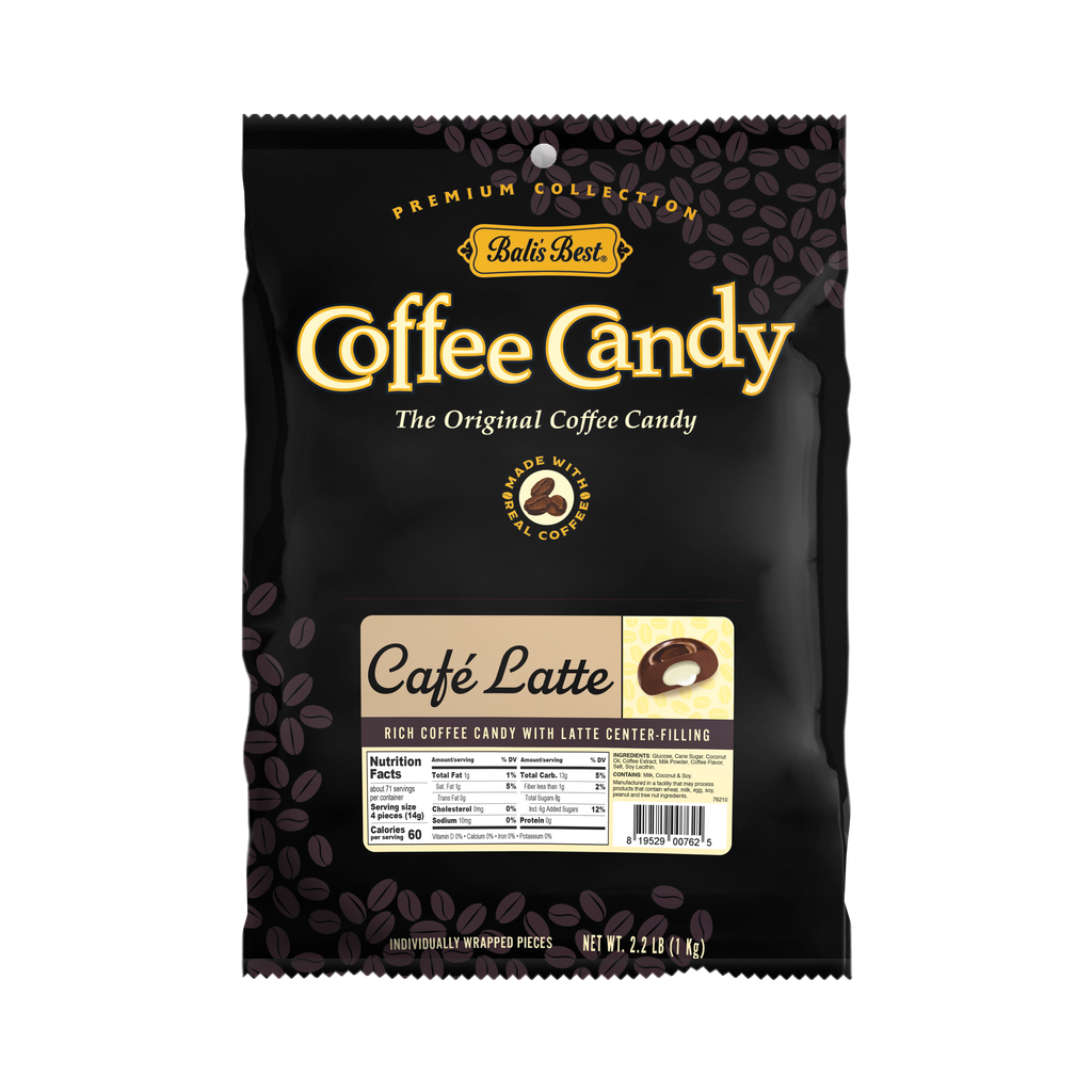 Bali’s Best Café Latte Coffee Candy - 2.2lb Bulk