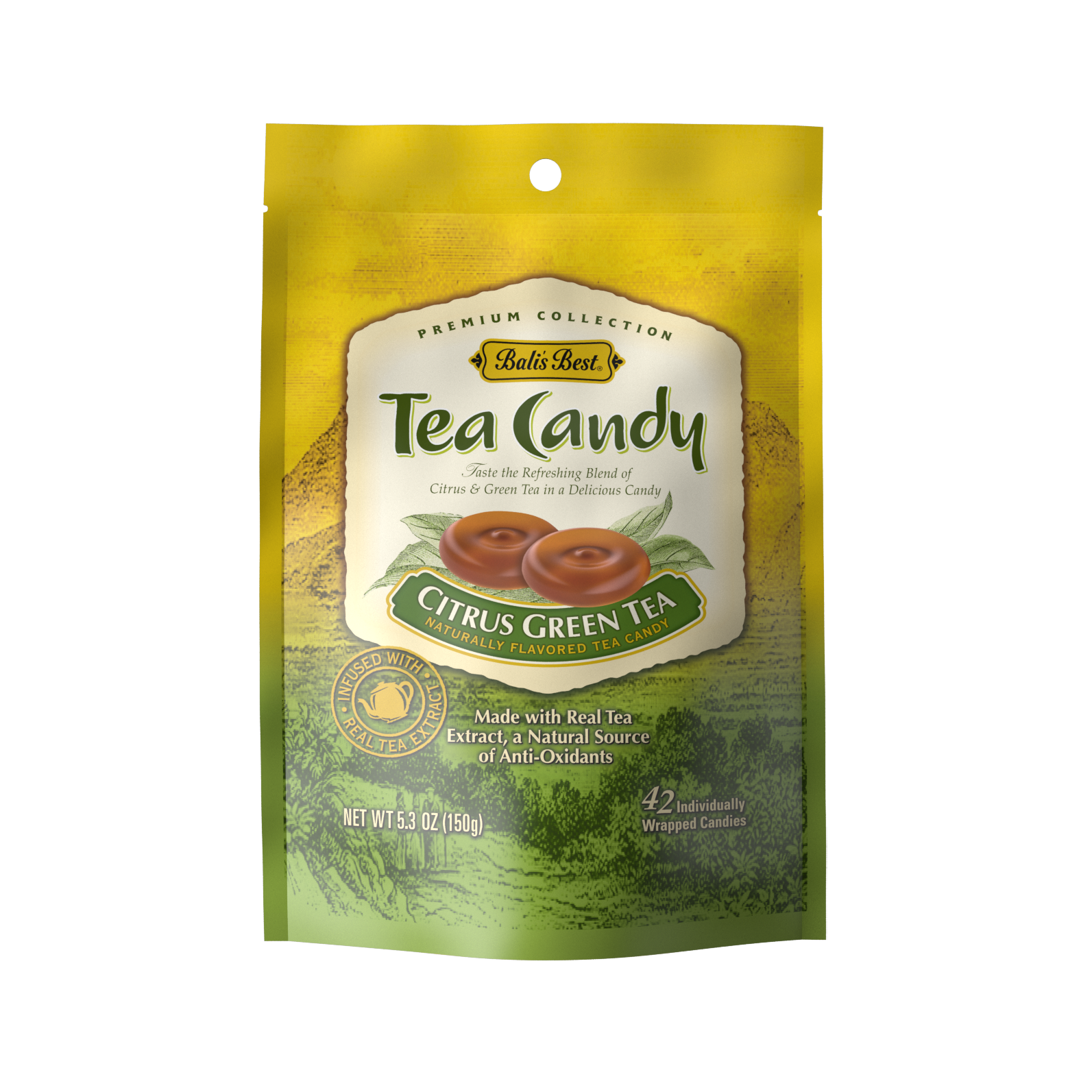 Bali’s Best Citrus Green Tea Candy - 5.3oz Bag