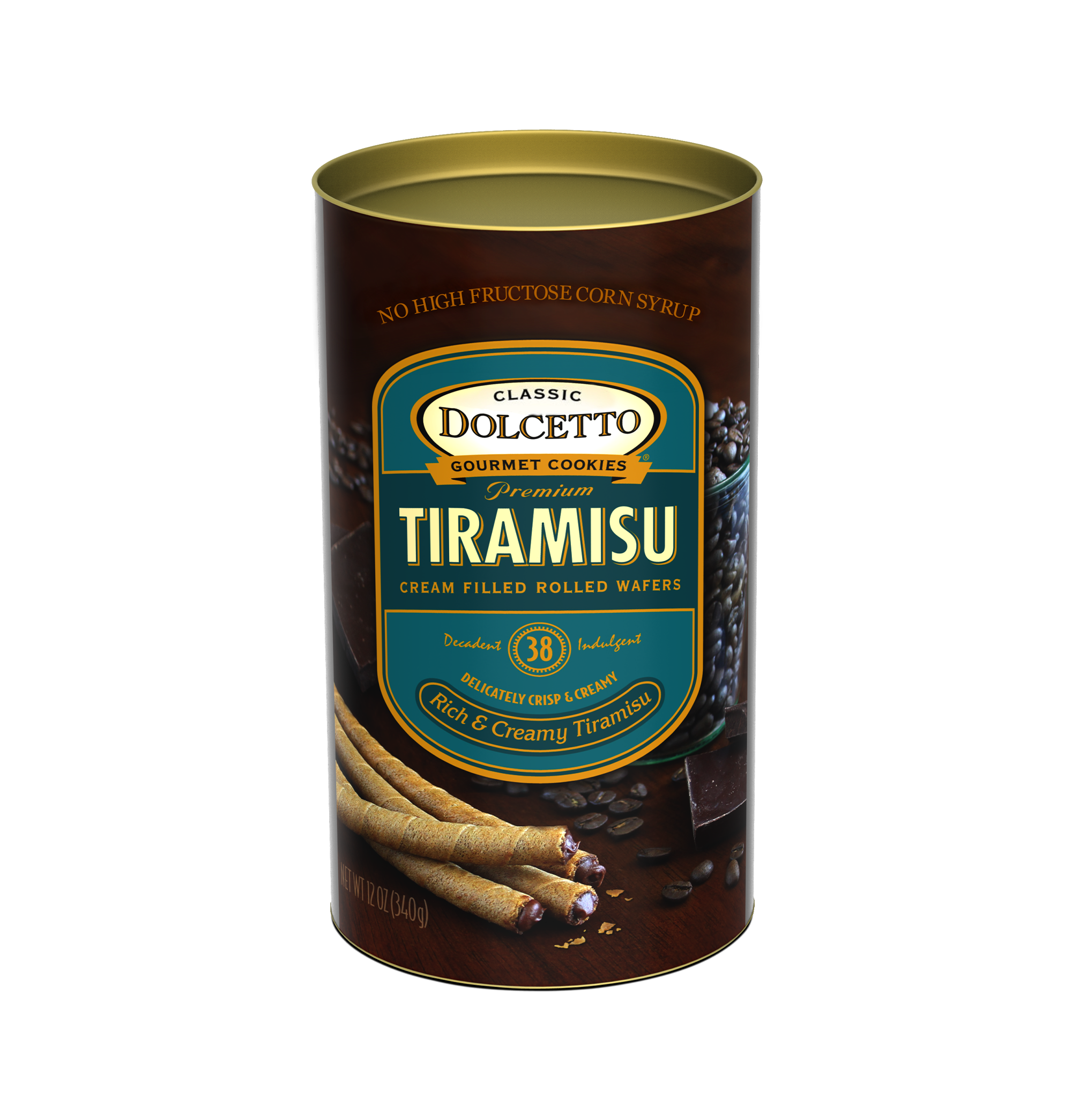 Dolcetto Wafer Rolls - Tiramisu 12 oz