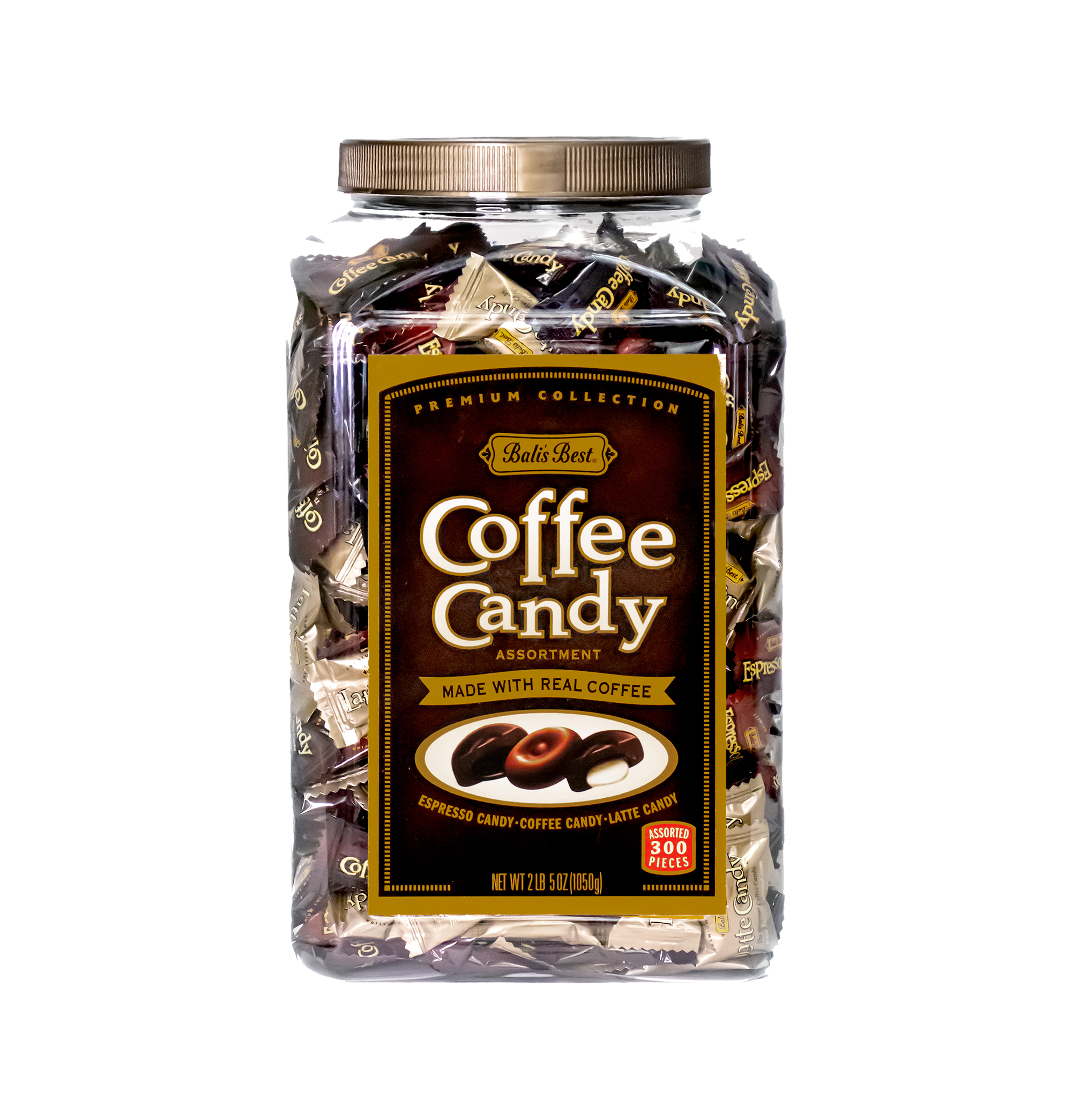 Bali's Best - Assorted Coffee Candy 2 lb 5 Oz Jar
