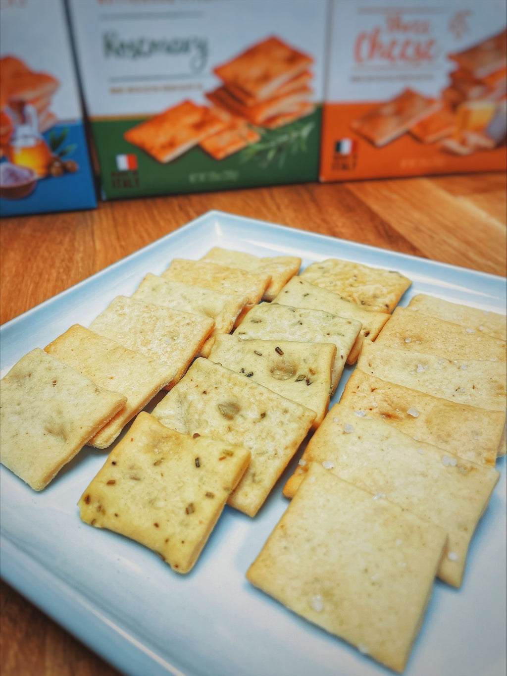 Dolcetto Crostini Crackers – Sea Salt & Olive Oil 7.05 oz Box