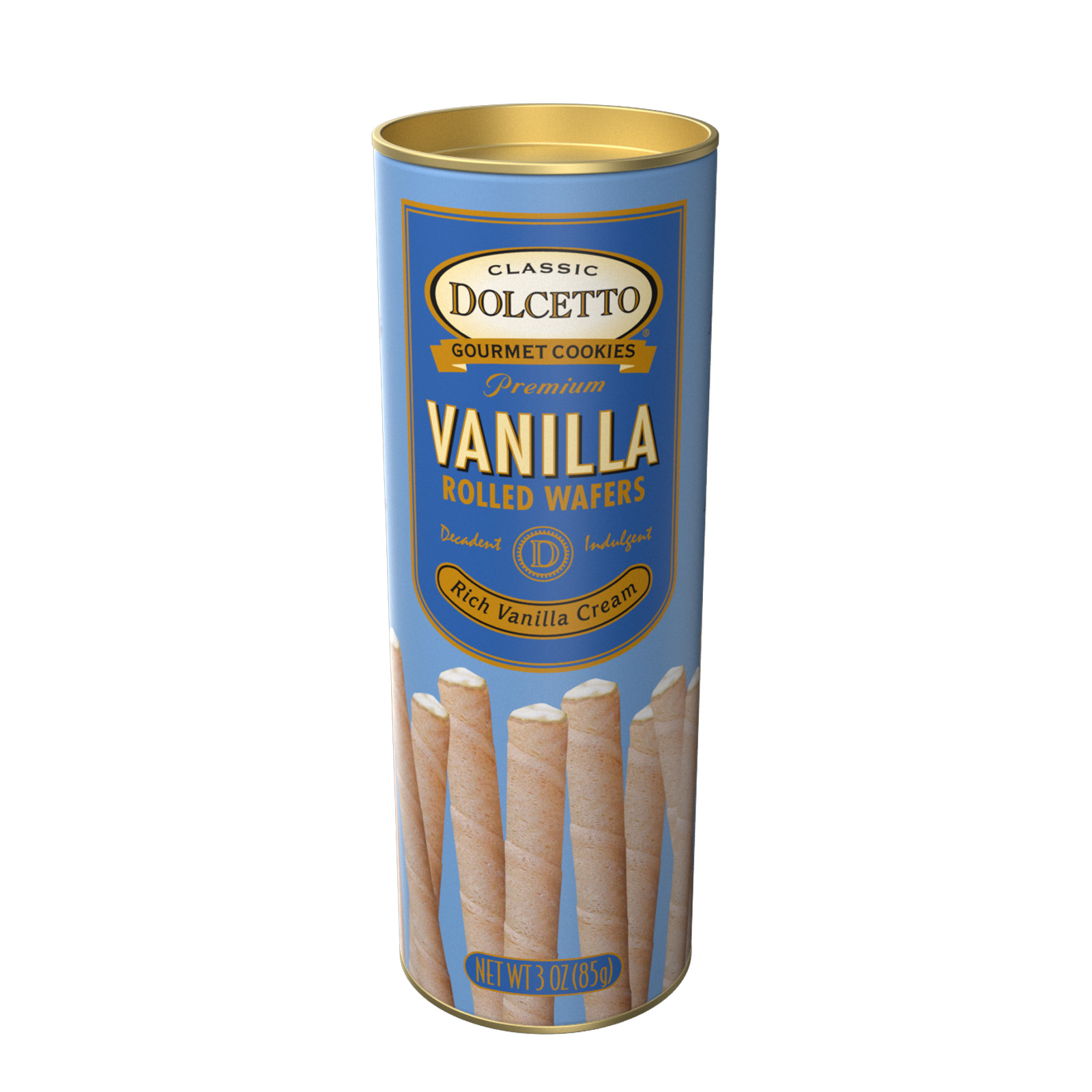 Dolcetto Wafer Rolls: Vanilla - 3oz