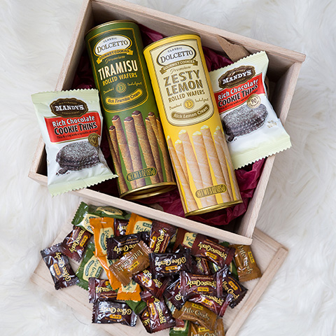 Sophisticated Sampler Gift Set (Mandy's cookies, Dolcetto rolls, Bali's Best candies)
