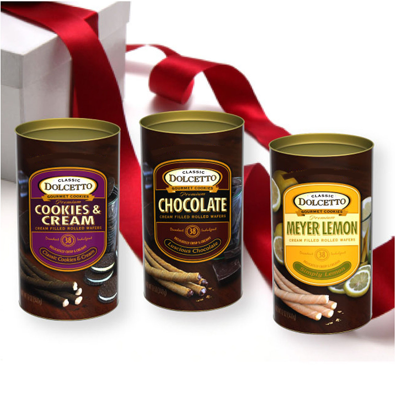 Dolcetto Gift Set: Just for you! (12oz canister - Chocolate, Lemon, Cookies & Cream)